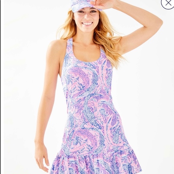Lilly Pulitzer UPF 50+ Meryl Nylon Ace Tennis Dress LUXLETIC - Picture 2 of 12